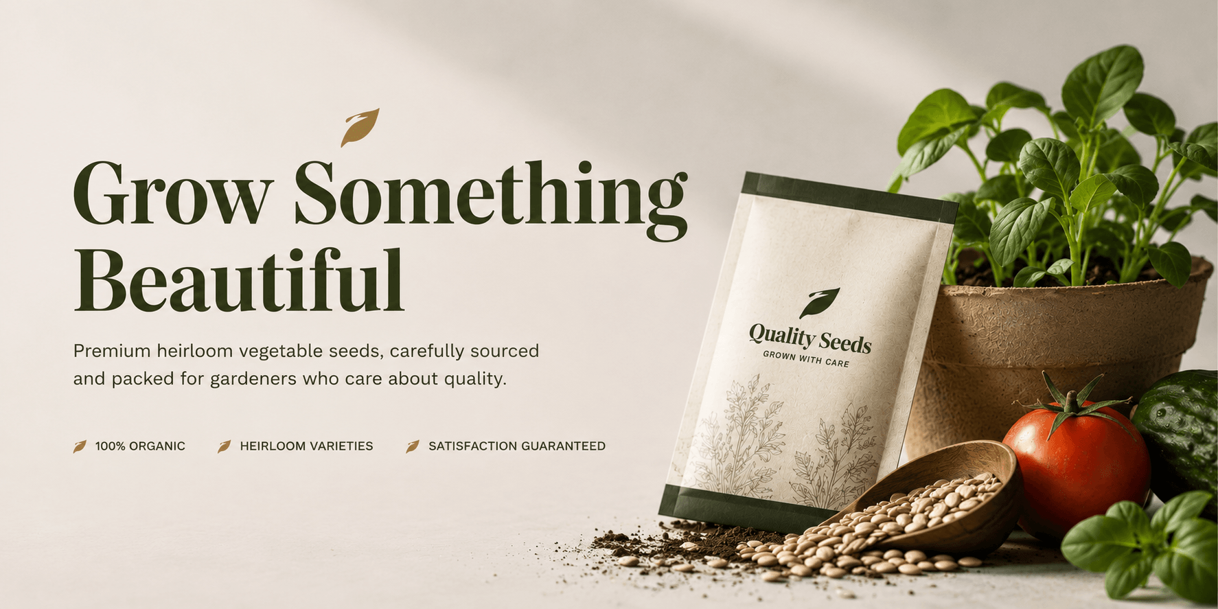 Grow Something Beautiful — premium heirloom vegetable seeds from Quality Seeds